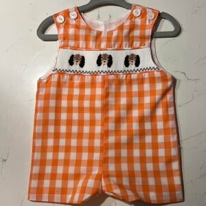 Southern Saturday Smokey TN Smocked Romper